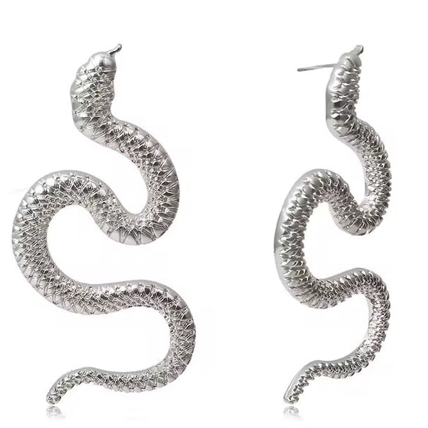Boucles d’oreilles - Serpent "Sienna" Doré & Argenté