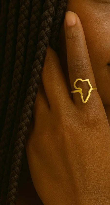 Bague "Héritage Afrique" – Design Ajouré Argenté &