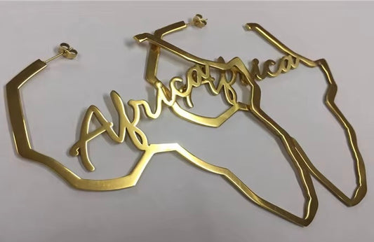 Boucles d’oreilles- Créoles "Héritage" – Silhouette Afrique
