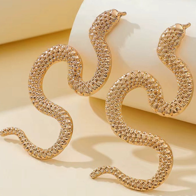Boucles d’oreilles - Serpent "Sienna" Doré & Argenté