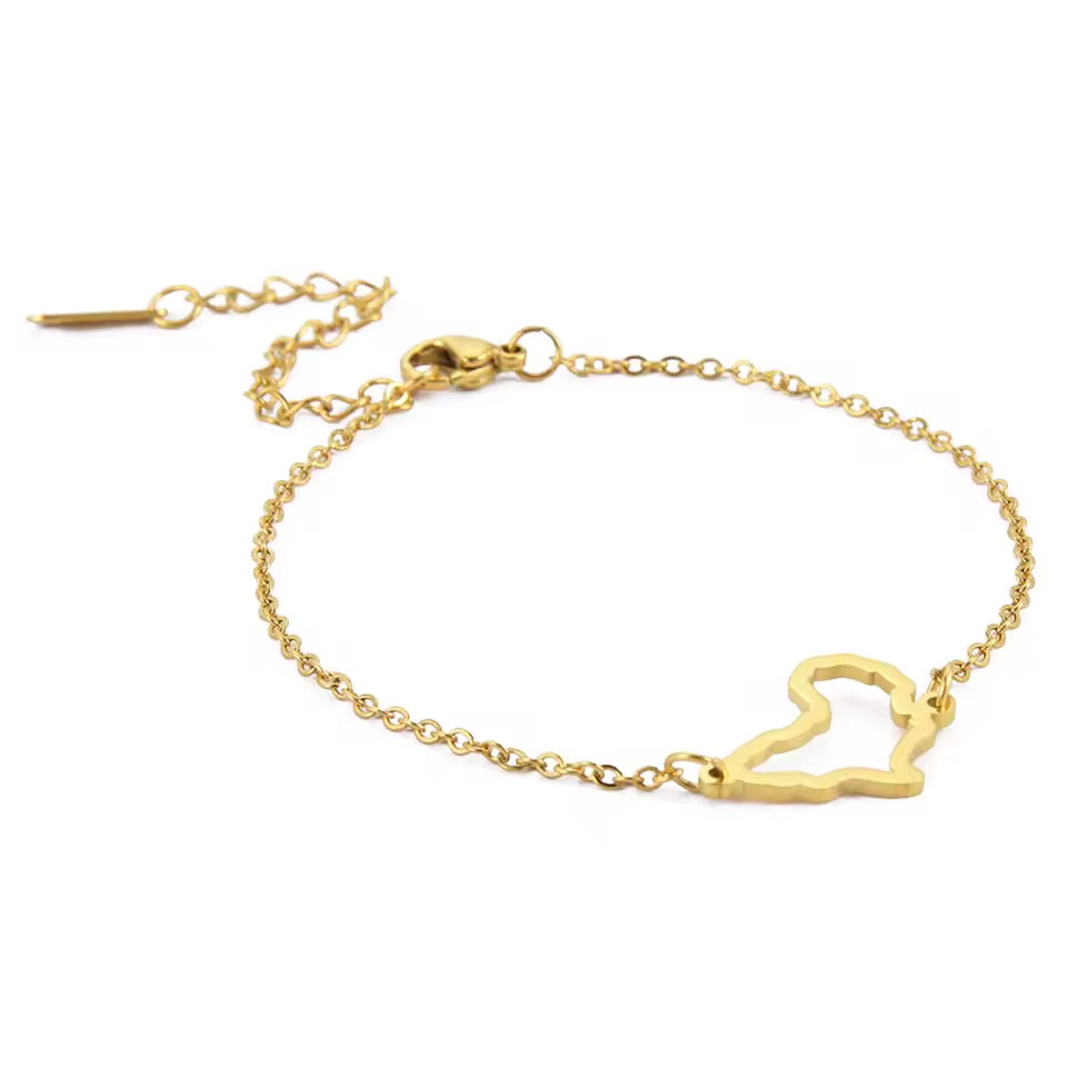 Bracelet "Héritage" – Contour Carte d'Afrique