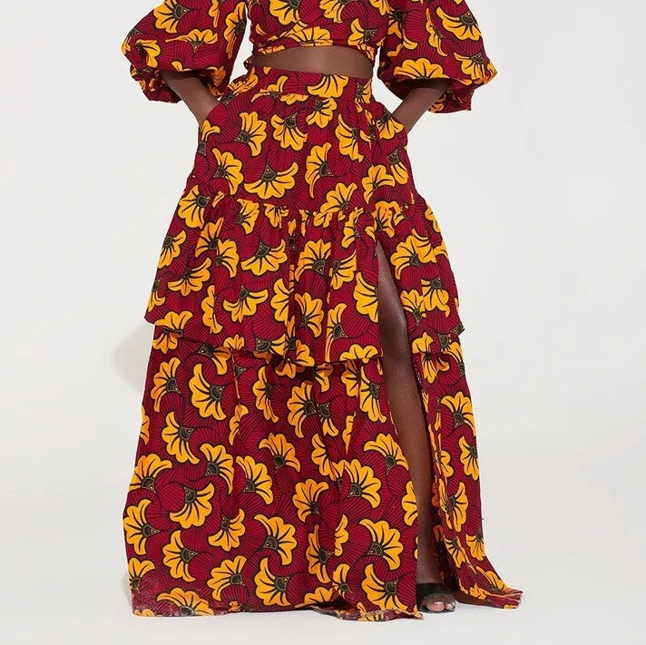 Jupe longue Afiyah Africain