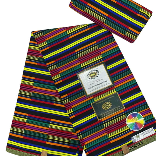 Tissu Kitenge Wax - Imprimé Africain Authentique